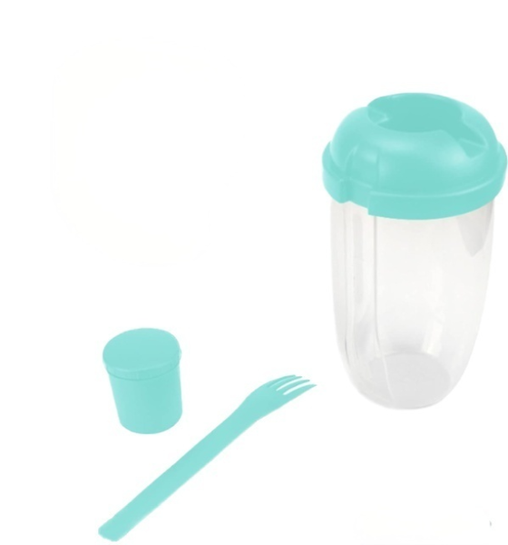 Fresh Salad Portable to Go Cup/Shaker Combo - Light Green