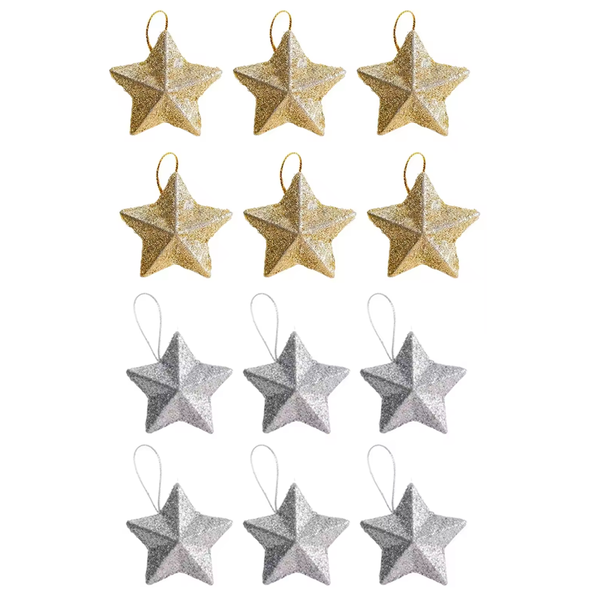 Pentagram Pendant - Star Pendant Decoration - Set Of 12
