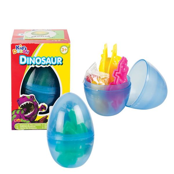 Bulk Pack x 4 Educational Play Dough Novelty Egg