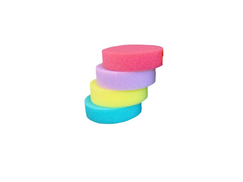 Round Bath Sponges - 4 Pack
