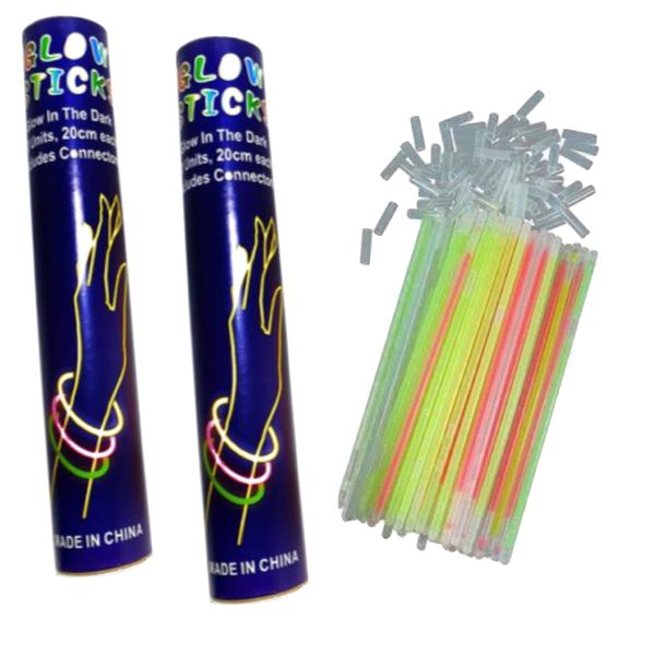 Party Glow Sticks With Connectors Set of 100