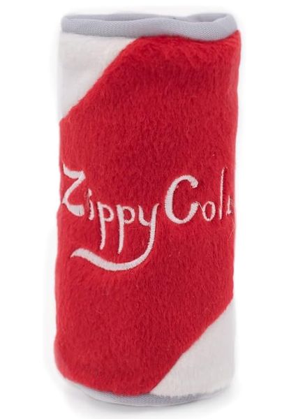 ZippyPaws Squeakie Can Dog Toy (No Stuffing) - Zippy Cola