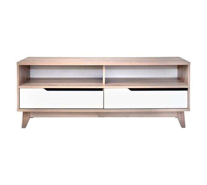 Kronberg TV Stand Oak and White 360 x 1350 x 550 mm