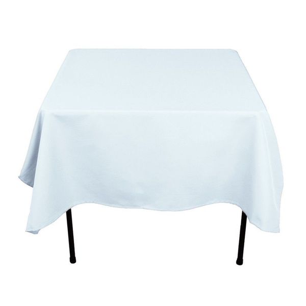 Baby Blue Polyester Tablecloth for Restaurant Wedding &amp; Party