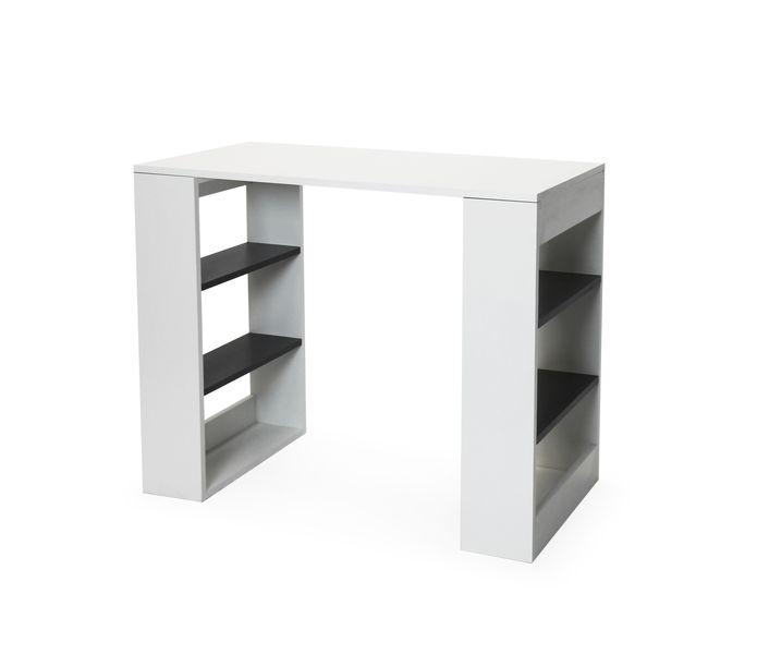 Kids Desk with Shelves - Grey Shelves