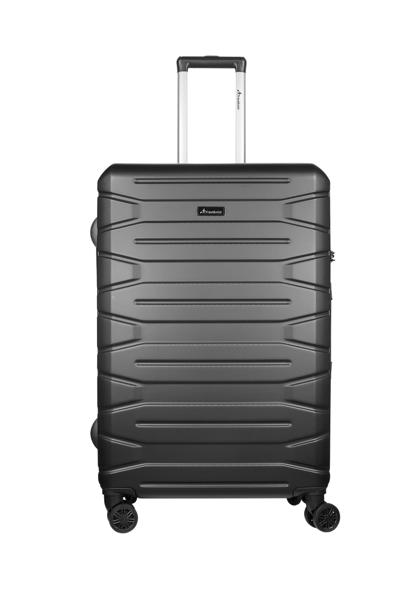 Travelwize Cabana Hard Shell Suitcase - ABS Luggage - Black