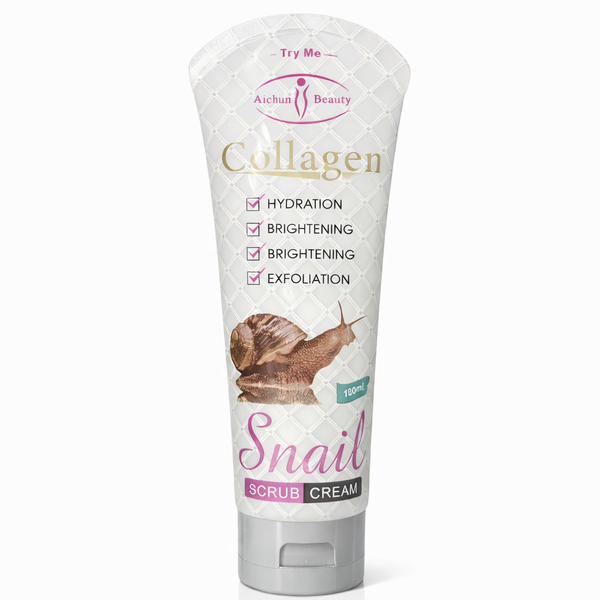 Collagen Snail Scrub Cream - Exfoliating &amp; Hydrating Facial Scrub