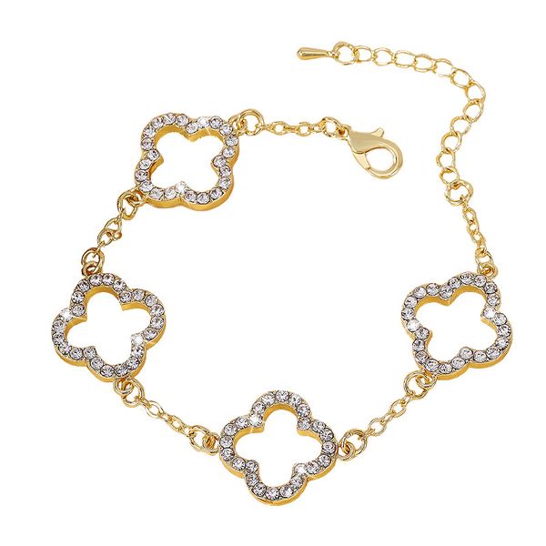 ZELTRYN New Minimalist Lucky Four-Leaf Clover Bracelet