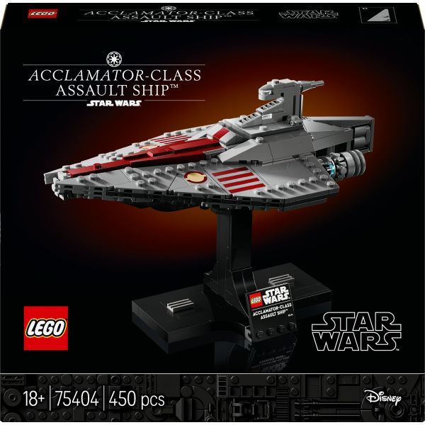 LEGO® Star Wars™ Acclamator-Class Assault Ship™, Buildable Starship Model 75404