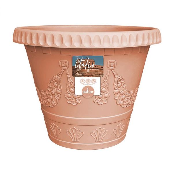Bulk Pack 5 x Sebor Italo Roma Pot St 35Cm Cotta