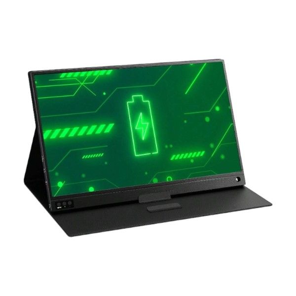 ZUESLAP - P15B - Dual Screen 4K Wireless Portable Gaming Monitor - Black