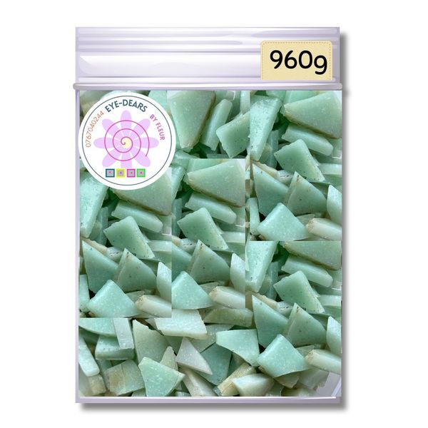 Mosaic Tiles Pre-cut Rustic Soft Green 960 g (for crafting)