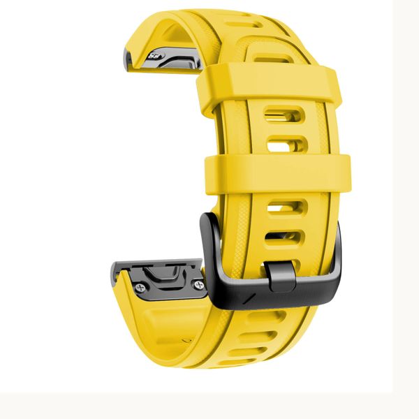Silicone Band Compatible with Garmin Fenix 6s(20mm) -Yellow