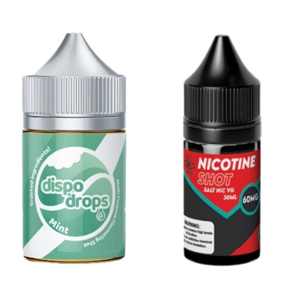 Dispo Drops 60ml Salt/MTL Combo 30MG - Mint