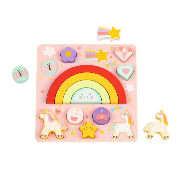 hi Pando - Wooden Puzzle Board - Fantasy Themed - 15pcs