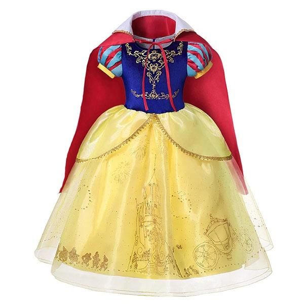 Blue and Yellow Princess Dress with Cape