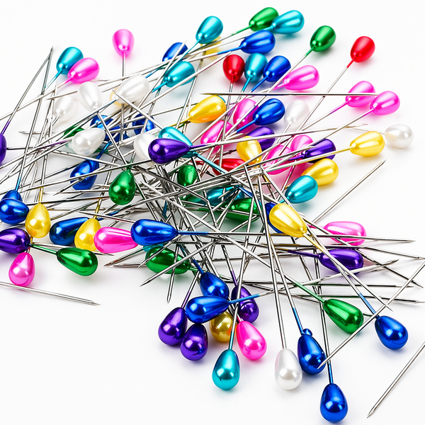 Pearlised Hat and Hijab 120 piece Pin Set