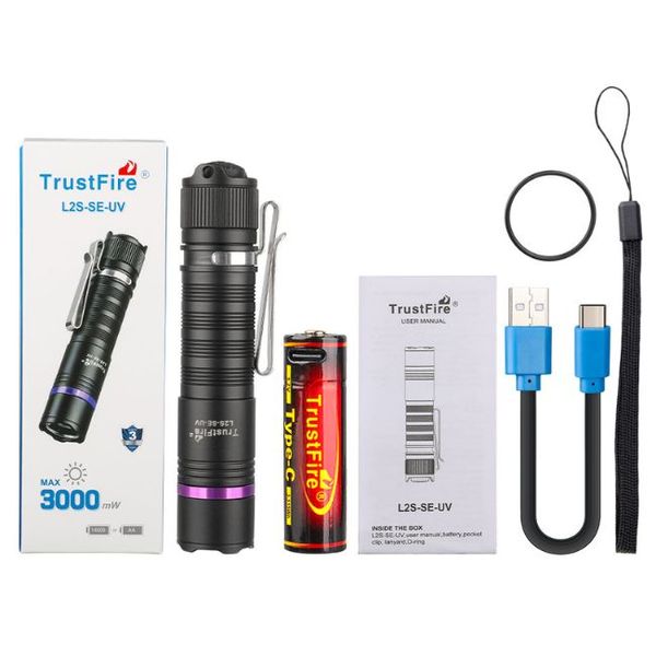 TrustFire L2S-SE-UV Flashlight UV