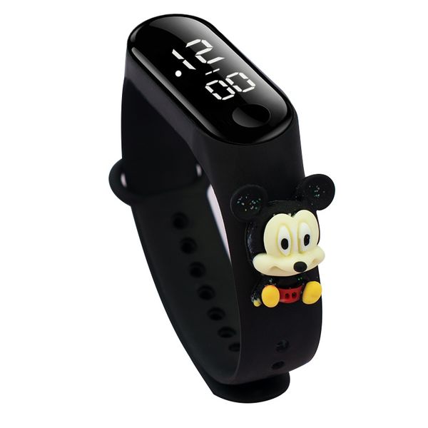 Cartoon Character Digital Kids LED Watch Silicone Strap Band