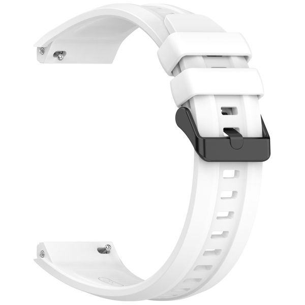 Silicone Strap Compatible with Huawei GT5/GT5 Pro (46mm) - White