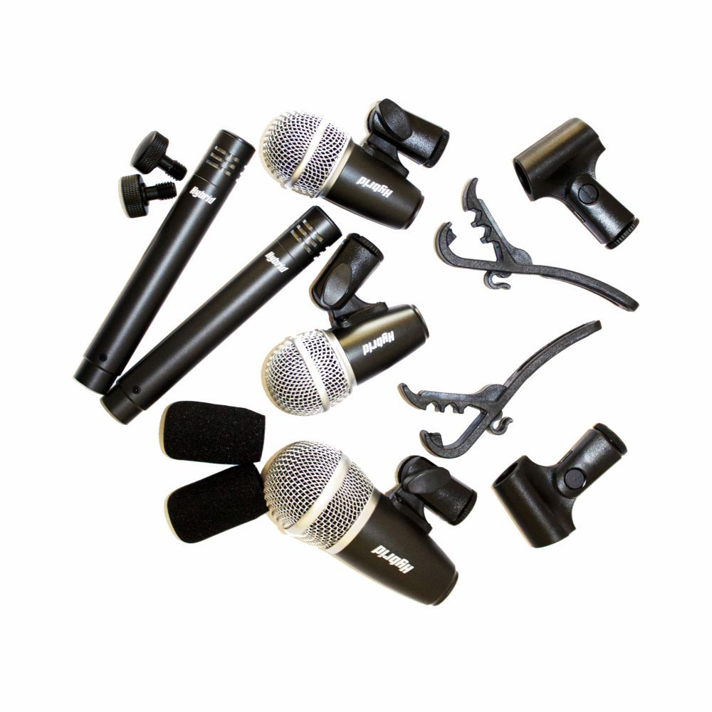 Hybrid DBX5B Drum Microphone kit five pieces