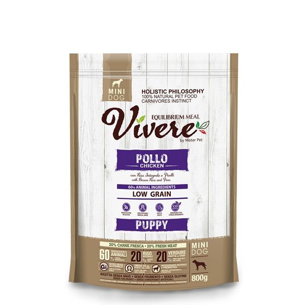 Vivere Mini Puppy Chicken 800g