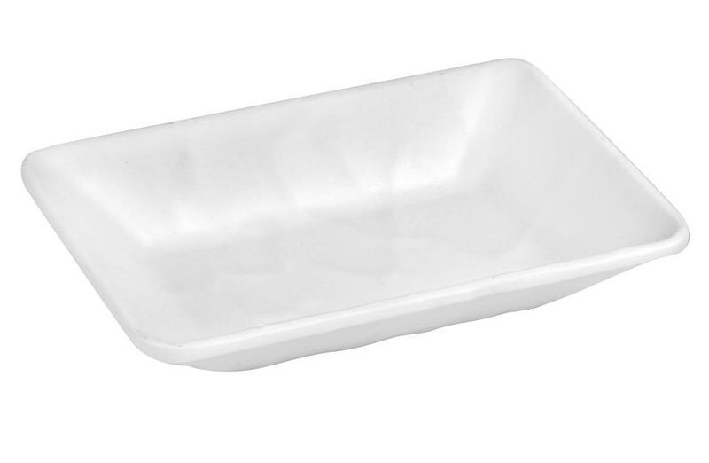 Platter Melamine 17X12.5cm 6pcs Wavy Tria White-Crockery Centre