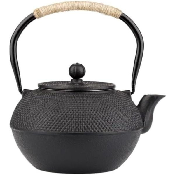 Cast Iron Teapot with Stainless Steel Strainer - 1200ml