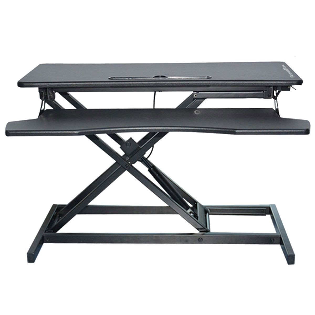 Furnny Height Adjustable Standing Desk&Keyboard TrayErgonomic Workstation