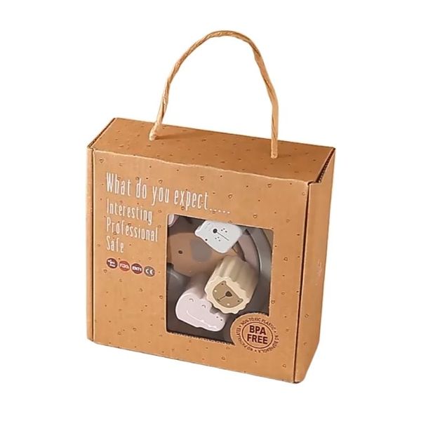 iKids Wooden Balance Stacking Rainbow Block