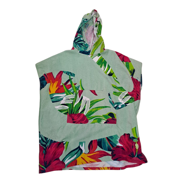 Gift Emporium Polyester Poncho Towel - Tropical Hibiscus Print (90 cm)