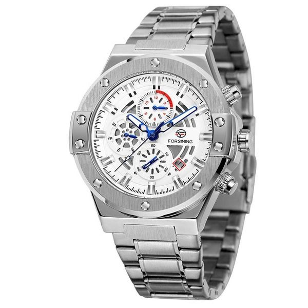 FORSINING True Three Eye Fashion Men's Mechanical Watch Cross border Multi