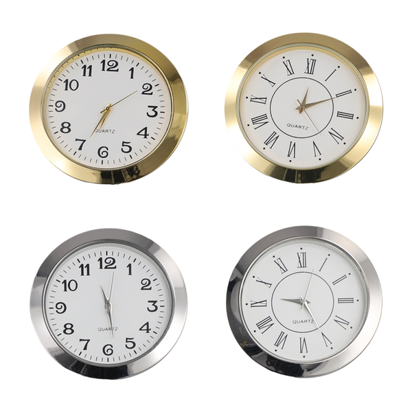 55Mm Quartz Clock Retro Roman and Arabic Numbers Clock
