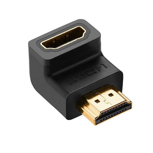 UGreen HD112 HDMI 4K Male to Female Down-angled Connector - Black