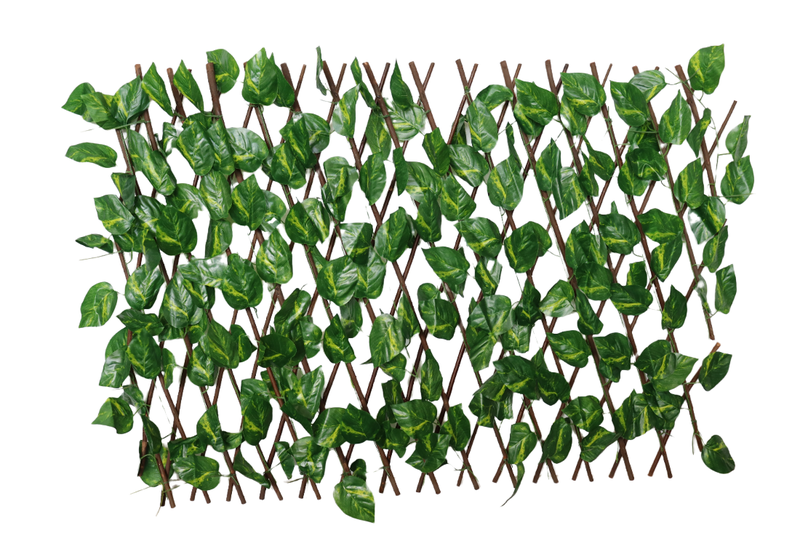 70cm Artificial Green Leaf Retractable Extension Fencing - Leaf Pattern A