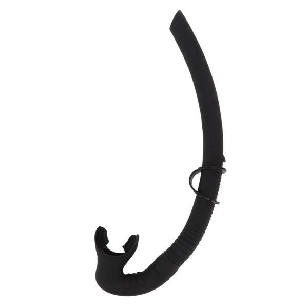 Foldable Silicone Diving Breathing Tube for Snorkeling White