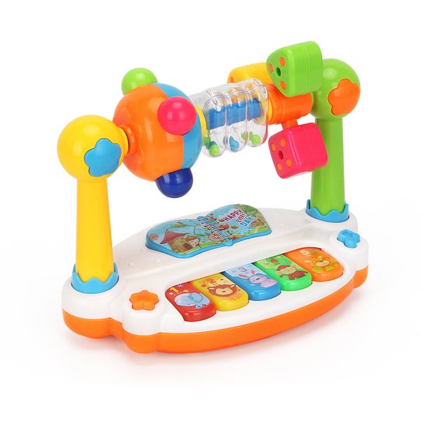 Baby Piano Toy, Children's Soft Spinning Music, Piano Keyboard Toy
