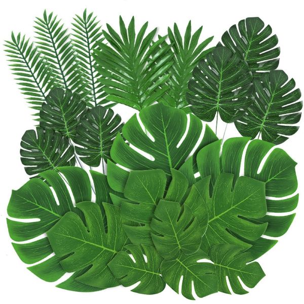 Home Party Decor 88pcs Multifunctional Decorative Artificial Tropical Leaf