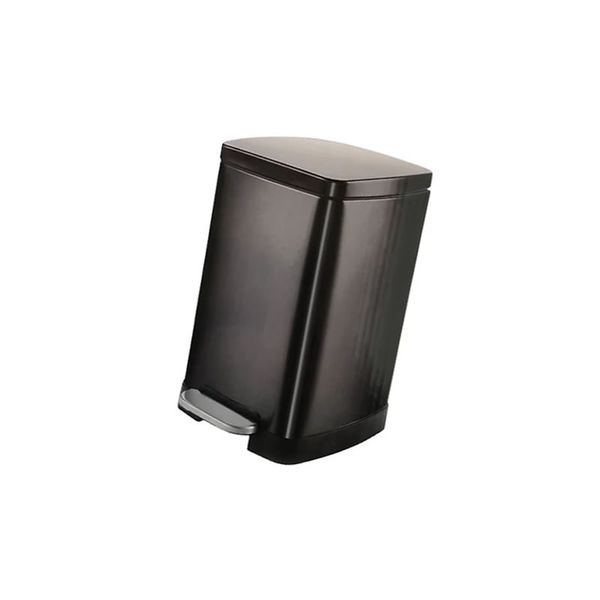 20-Ltr Black Steel Square Pedal Dust Bin CH798