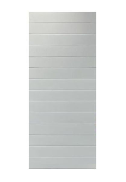 Miami Horizontal Shallow Grooved Supawood Door - 813 X 2032