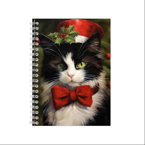 TUXEDO CAT IN CHRISTMAS 3 A5 Notebook Gift Idea Notepad 228