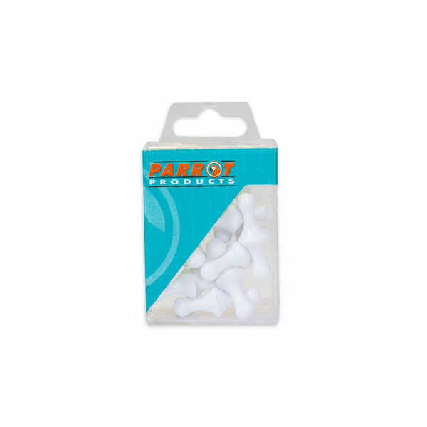 White Magnetic Map Pins - 16mm, 25 Piece Set