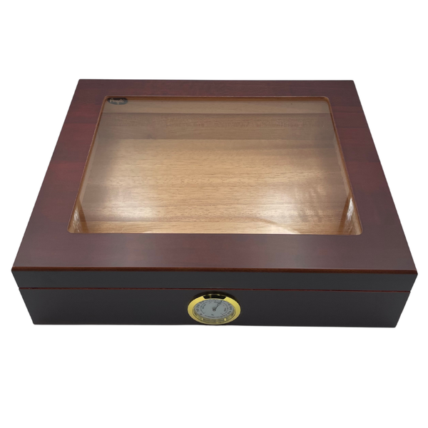 Humidor – Brown with Glass Lid