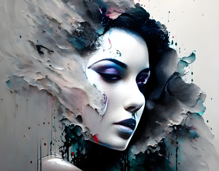 Canvas Wall Art Decor - Palette Lady Artwork