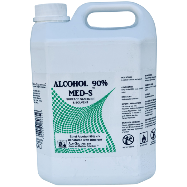 Alcohol 90% Med-Sanitizer {2.5L}