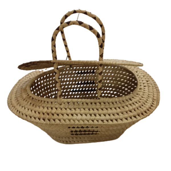 Picnic Basket Hand Woven Picnic Basket With Lid Camping, Storage Box