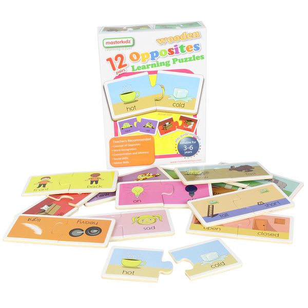 Master Kidz Wooden Learning Puzzles - Opposites