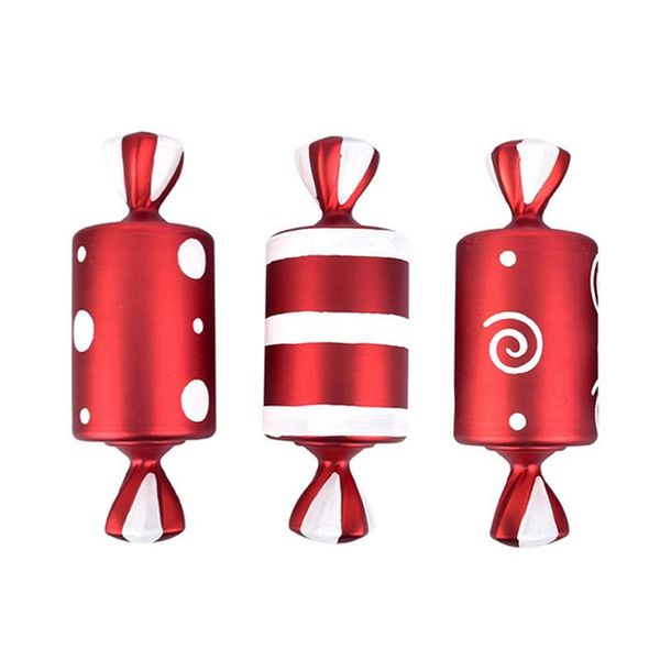 3Pcs Christmas Decorate Big Candy Cane DIY Christmas Trees Pendant Home Chr