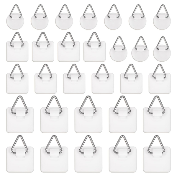 30 Pack Adhesive Picture Hanger Picture Hanging Hooks
