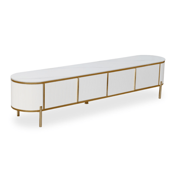 White Glass Rectangular Coffee Table
